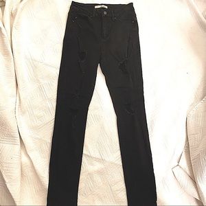 KanCan Black Distressed Skinny Jeans